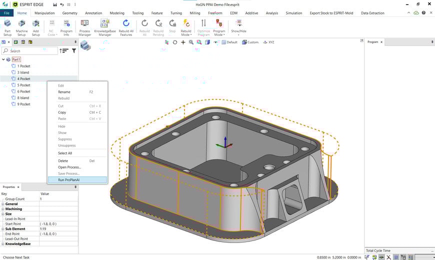 La nuova automazione basata sull'intelligenza artificiale di Hexagon riduce del 75% i tempi di programmazione delle macchine utensili